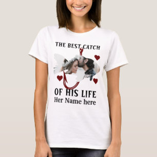 One lucky fisherman matching couple fish photo T-Shirt