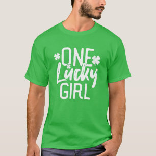 One Lucky Girl St. Patrick's Day Matching Pyjamas T-Shirt