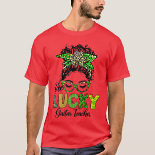 One Lucky Guitar Teacher Happy St Patricks Day879 T-Shirt