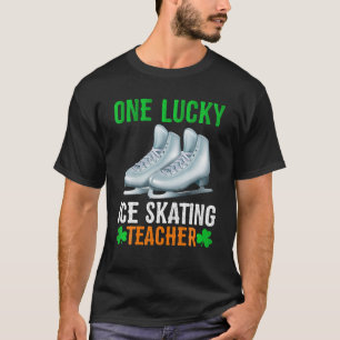 One Lucky Ice Skating Teacher St. Patrick's Day T-Shirt
