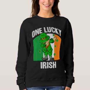 One Lucky Irish St Patricks Day Leprechaun with Ir Sweatshirt