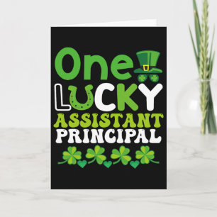 One Lucky Istant Principal St Patricks Day Card