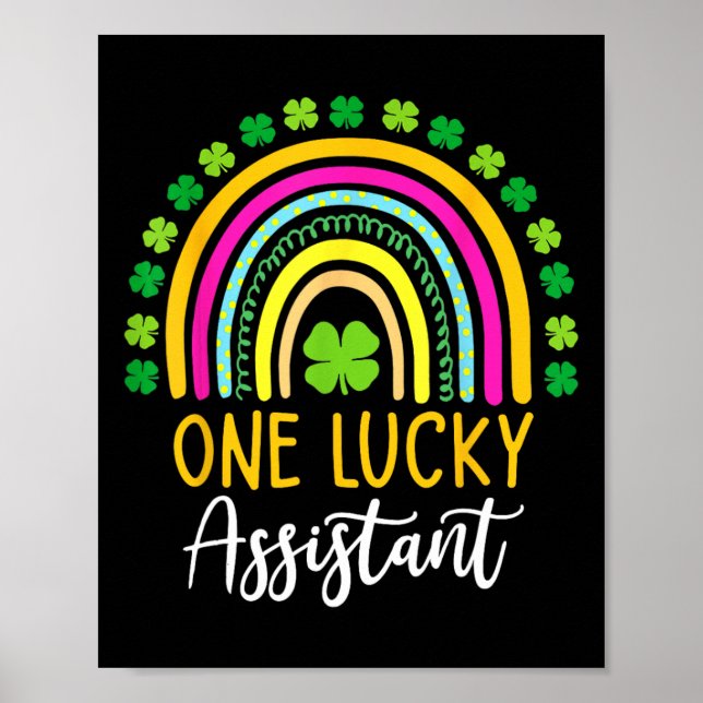 One Lucky Istant St Patrick Day Shamrocks  Poster (Front)