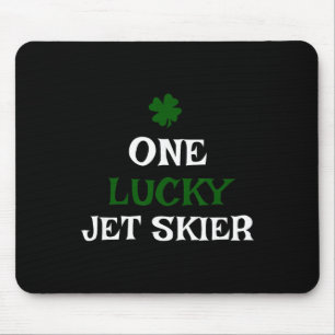 One Lucky Jet Skier St Patrick's Day Irish Jetski Mouse Pad