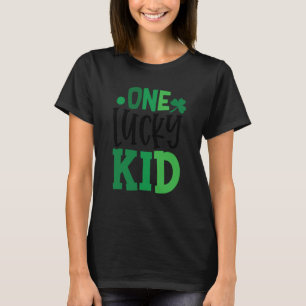 One Lucky Kid C Shamrock Irish Ireland T-Shirt