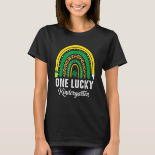 One Lucky Kindergarten Rainbow St Patricks Day Tea T-Shirt