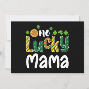 One Lucky Mama Matching Family St Patrick's Day Invitation