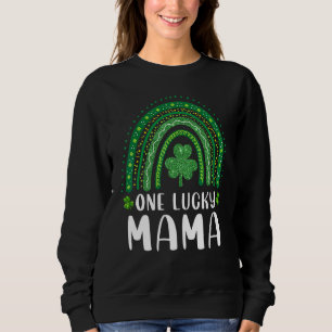 One Lucky Mama Rainbow Saint Patricku2019s Day Iri Sweatshirt