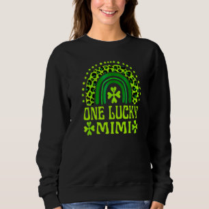 One Lucky mimi Family St Patrick's Day Rainbow Leo Sweatshirt