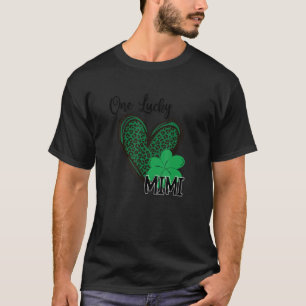 One Lucky Mimi Leopard Heart St Patricku2019s Day T-Shirt