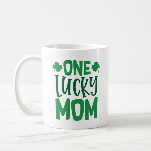 One Lucky Mum Coffee Mug (Left)