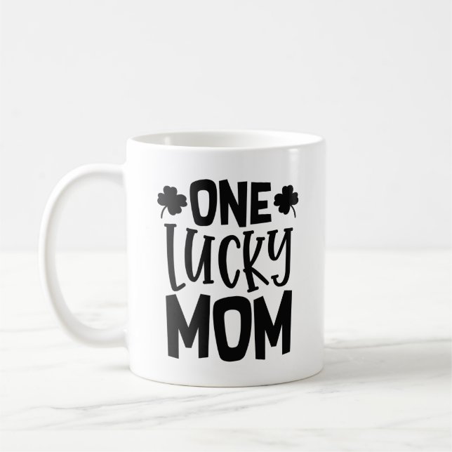 One Lucky Mum Coffee Mug (Left)