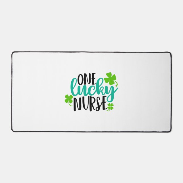 One Lucky Nurse Desk Mat (Front)