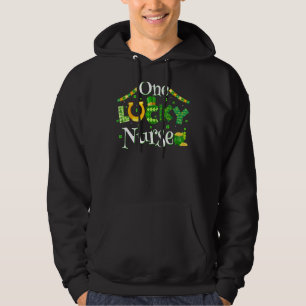One Lucky Nurse Er Rn Nicu Or Funny St Patricks Da Hoodie