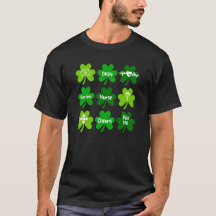 One Lucky Nurse Green Shamrock Nurse St Patrick's T-Shirt
