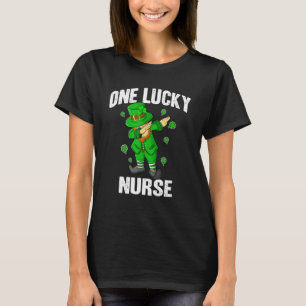 One Lucky Nurse St Patricks Day Dabbing Leprechaun T-Shirt