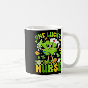 One Lucky Nurse St Patricks Day Shamrock Irish Wom Coffee Mug