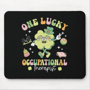 One Lucky Occupational Therapist Ot Shamrock St Pa Mouse Pad