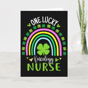 One Lucky Oncology Nurse Rainbow St Patricks Day S Card