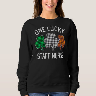 One Lucky Ota Nurse St Patrick S Day Irish Flag Pl Sweatshirt