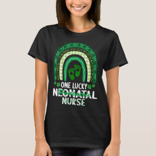 One Lucky Paediatrics Neonatal Nurse St Patricks R T-Shirt