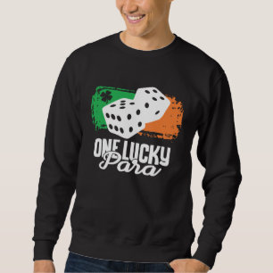 One Lucky Para Dice Game  Family Group Matching Sweatshirt