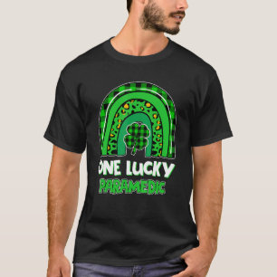 One Lucky Paramedic Rainbow Shamrock St Patrick S  T-Shirt