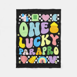 One Lucky Parapro St. Patrick's Day Paraprofession Fleece Blanket