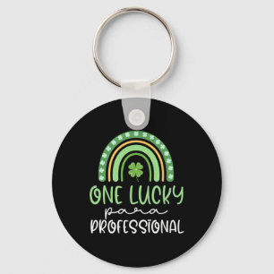 One Lucky Paraprofessional Funny St. Patrick's Day Key Ring