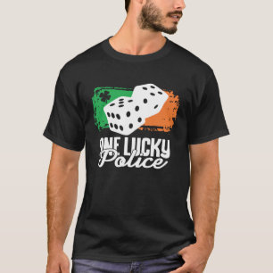 One Lucky Police Dice Game  Family Group Matching T-Shirt