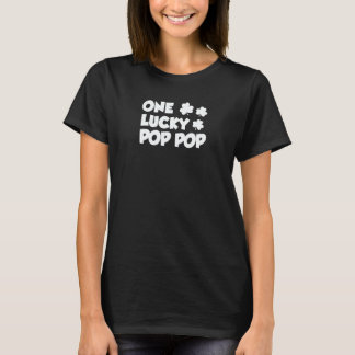 One Lucky Pop Pop Grandpa Shamrock St Patricks Day T-Shirt