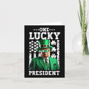 One Lucky President Funny Trump St. Patty’s Day Us Card