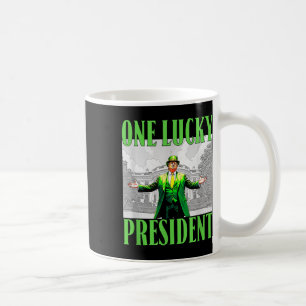 One Lucky President Trump St Patricks Day Irish Sh Coffee Mug