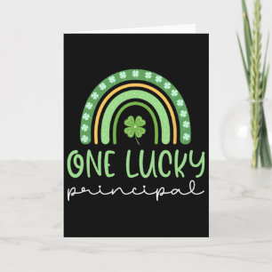 One Lucky Principal Funny St Patrick's Day Card