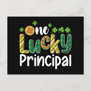 One Lucky Principal School St Patrick's Day Postcard