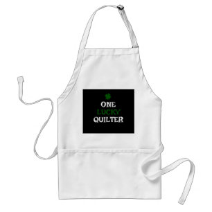 One Lucky Quilter St Patricks Day Irish Quilting Standard Apron