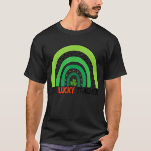 One Lucky Rainbow Teacher Funny St Patricku2019s D T-Shirt