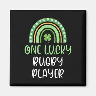 One Lucky Rugby Player St. Patrick's Day Funny Rai Magnet
