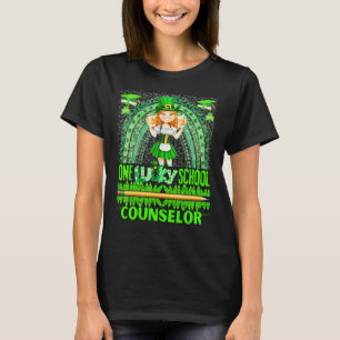One Lucky School Counsellor Lucky Teacher St Patri T-Shirt