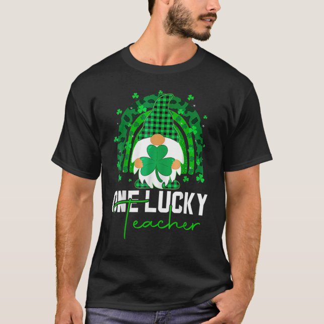 One Lucky Shamrock Teacher St Patricku2019s Day 1 T-Shirt (Front)