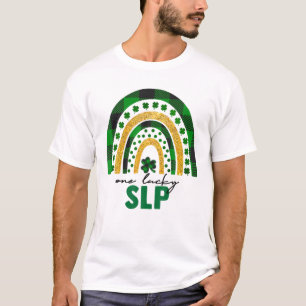 One Lucky SLP Rainbow St Patricks Day Shamrock T-Shirt