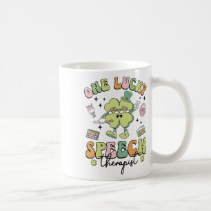 One Lucky Speech Therapist St Patricks Day Speech Coffee Mug
