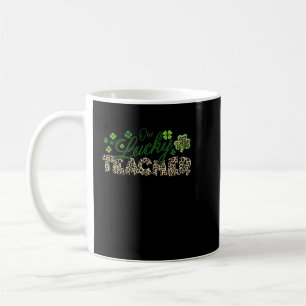 one lucky teacher school coffee mug