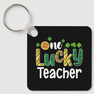 One Lucky Teacher School St Patrick's Day Key Ring