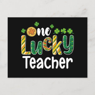One Lucky Teacher School St Patrick's Day Postcard
