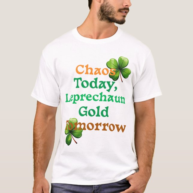 One Lucky Teacher Spreading Knowledge & Luck T-Shirt (Front)