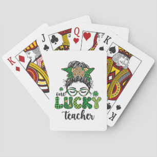 One Lucky Teacher - St. Patrick's Day Playing Cards