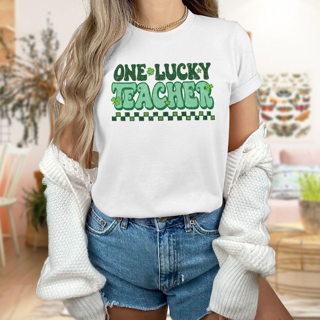 One Lucky Teacher St Patricks Day , St Pattys Day T-Shirt (Creator Uploaded)
