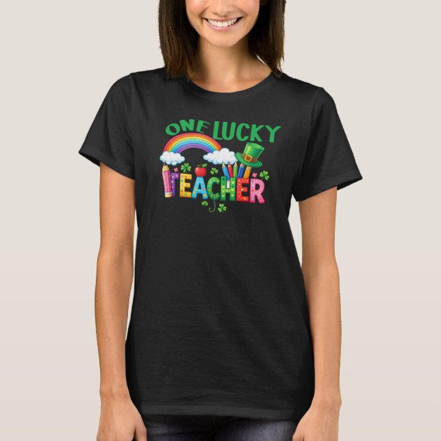One Lucky Teacher T-Shirt (Front)