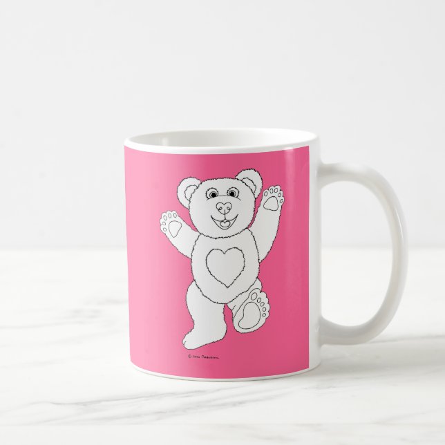 One Lucky Teddy Coffee Mug (Right)
